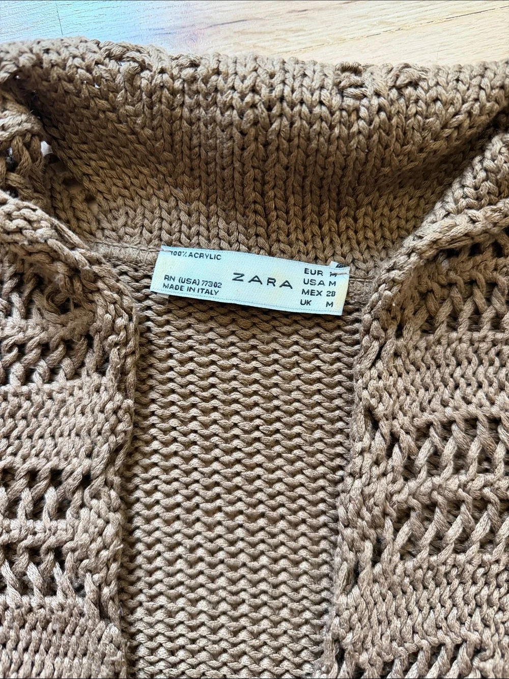 Zara open front